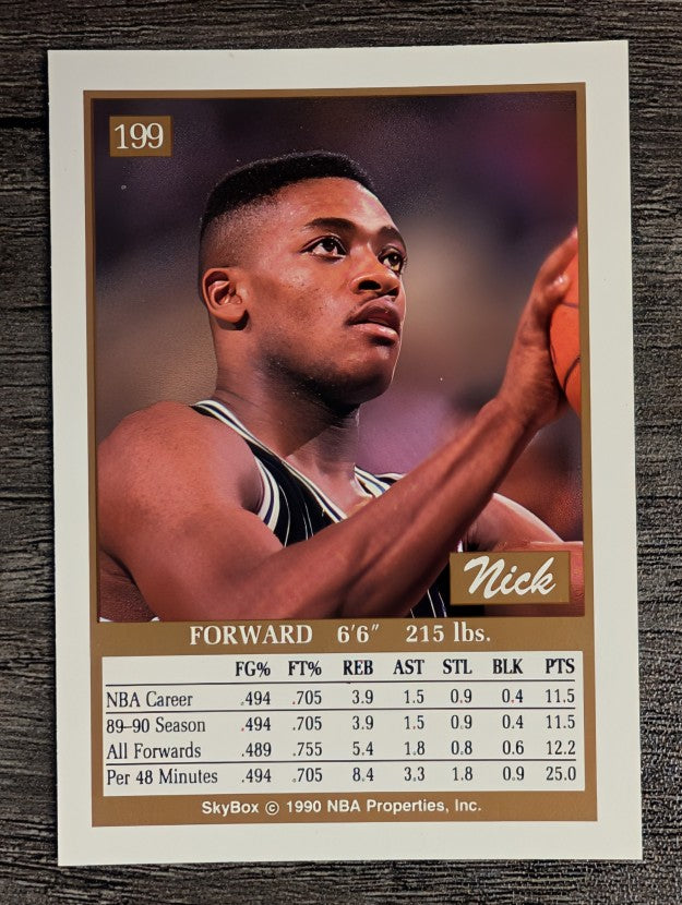 1990-91 SkyBox #199 Nick Anderson RC
