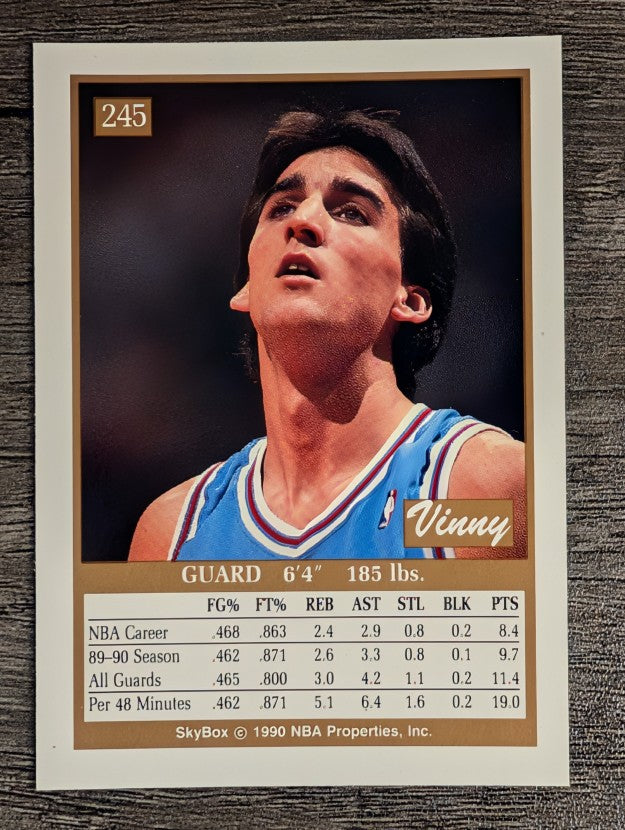 1990-91 SkyBox #245 Vinny Del Negro SP