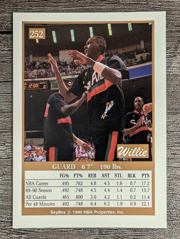 1990-91 SkyBox #252 Willie Anderson