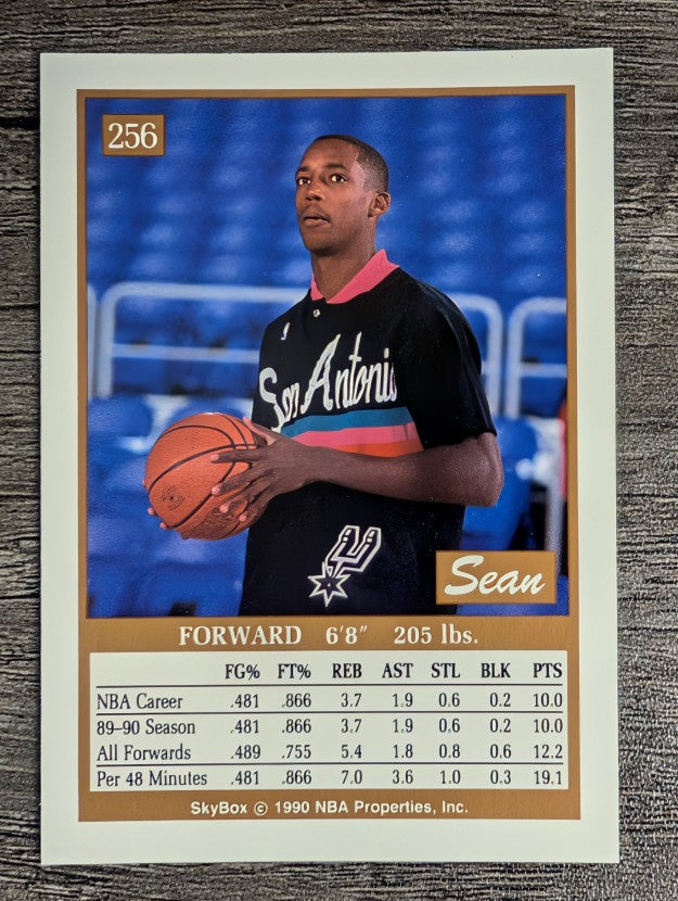 1990-91 SkyBox #256 Sean Elliott RC