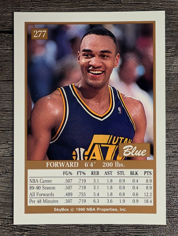 1990-91 SkyBox #277 Blue Edwards RC