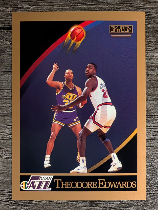 1990-91 SkyBox #277 Blue Edwards RC