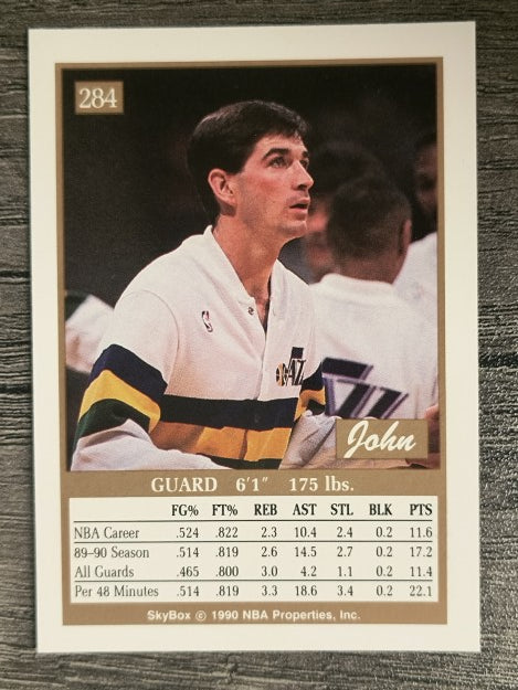1990-91 SkyBox #284 John Stockton