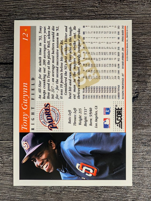 1994 Score Gold Rush #12 Tony Gwynn