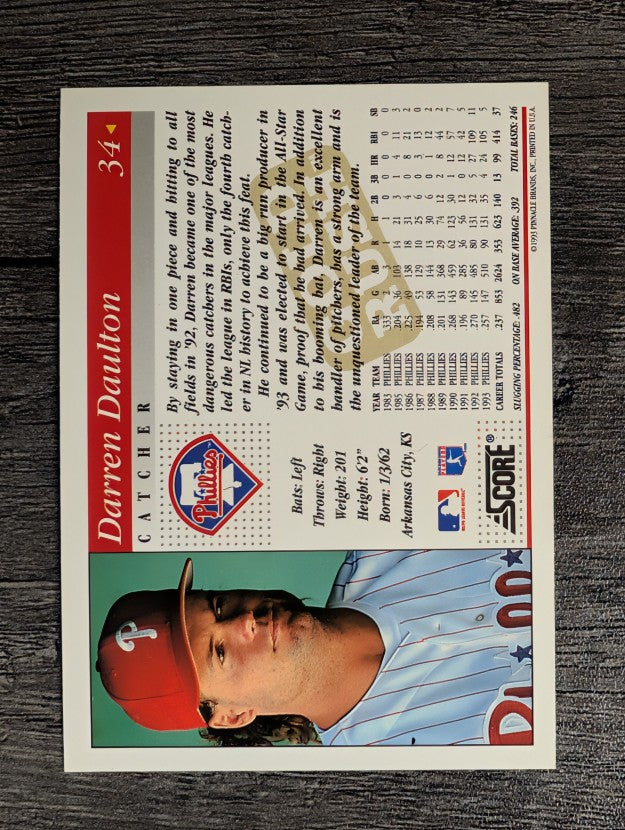 1994 Score Gold Rush #34 Darren Daulton