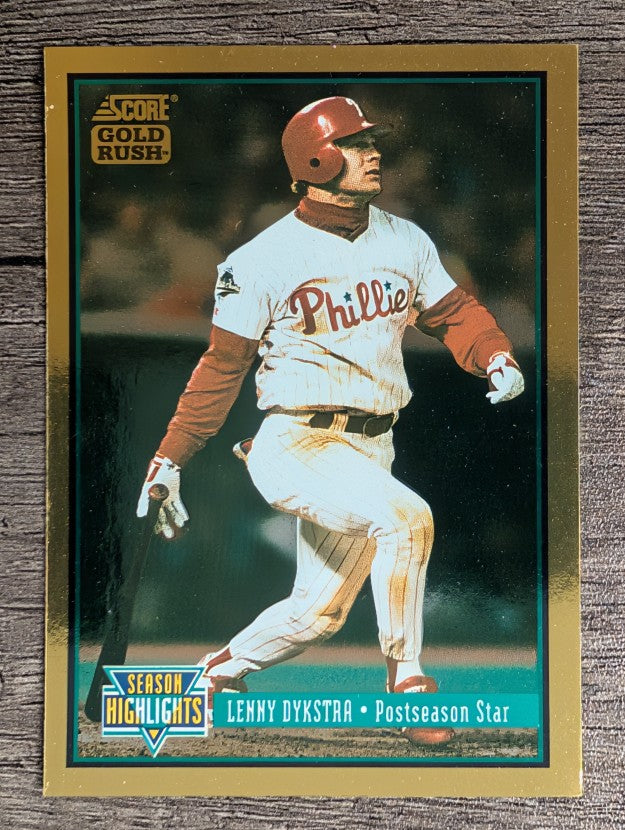 1994 Score Gold Rush #624 Lenny Dykstra WS