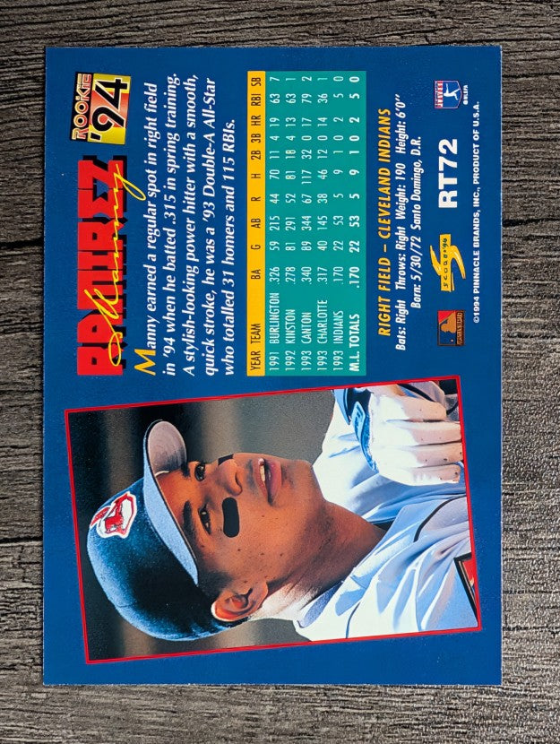 1994 Score Rookie/Traded #RT72 Manny Ramirez