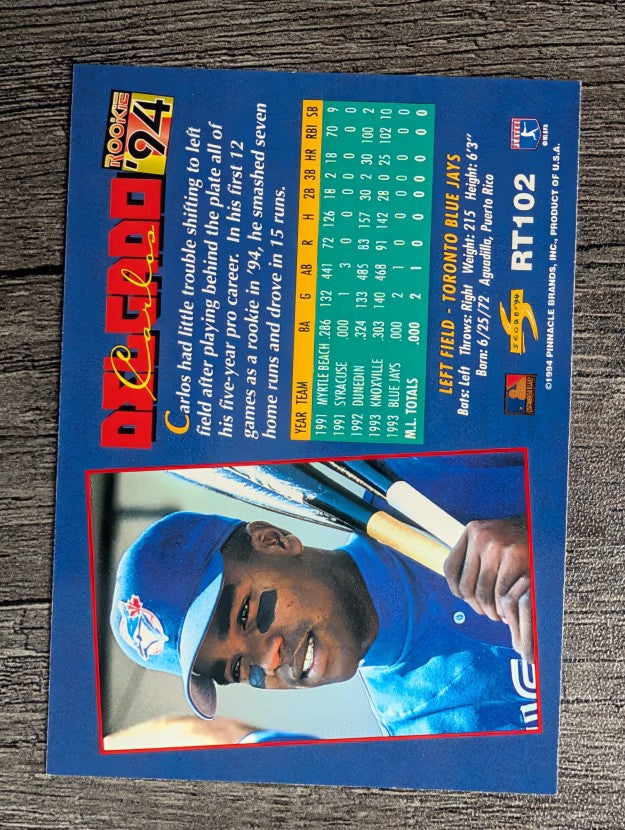 1994 Score Rookie/Traded #RT102 Carlos Delgado