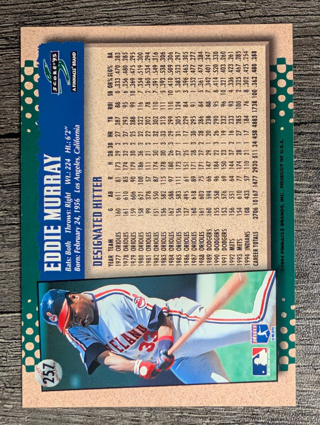 1995 Score #257 Eddie Murray