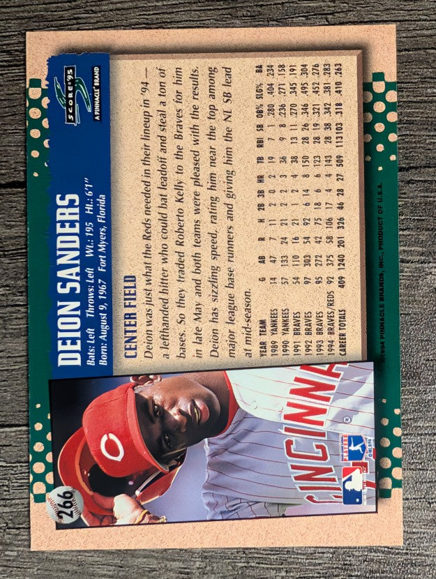 1995 Score #266 Deion Sanders