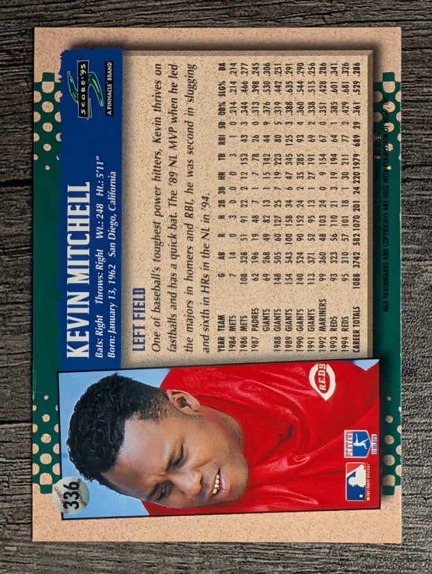 1995 Score #336 Kevin Mitchell