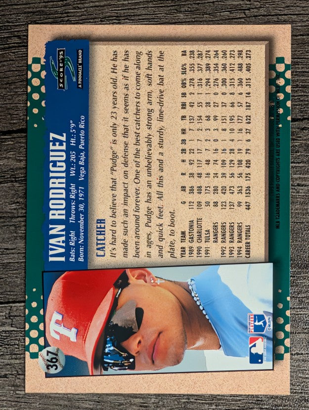 1995 Score #367 Ivan Rodriguez