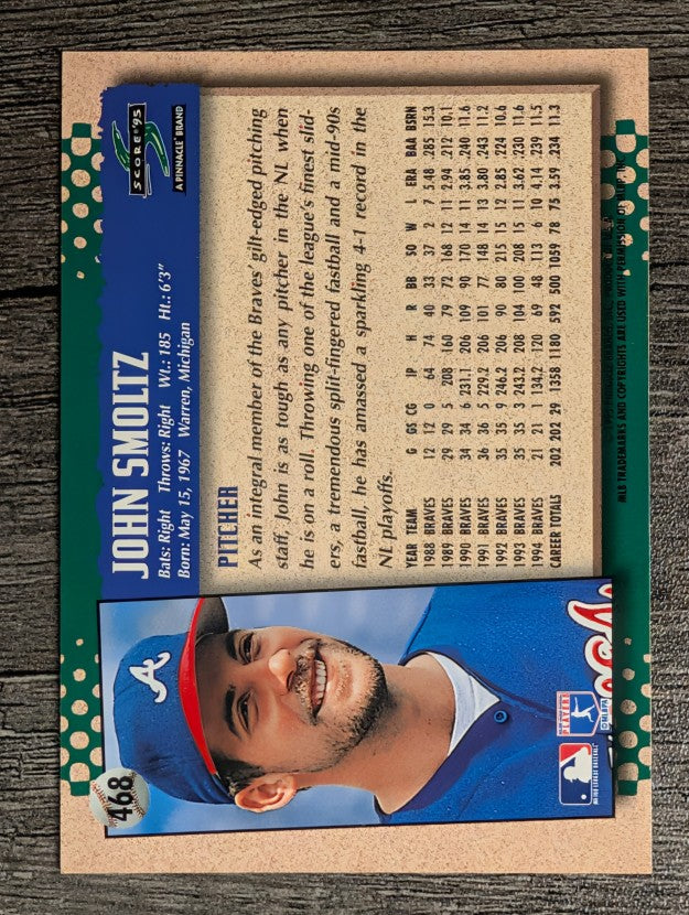 1995 Score #468 John Smoltz