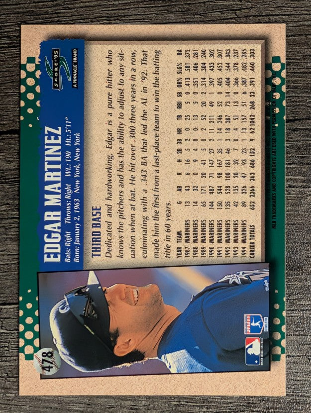 1995 Score #478 Edgar Martinez