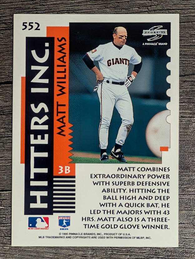 1995 Score #552 Matt Williams HIT