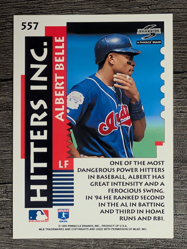 1995 Score #557 Albert Belle HIT