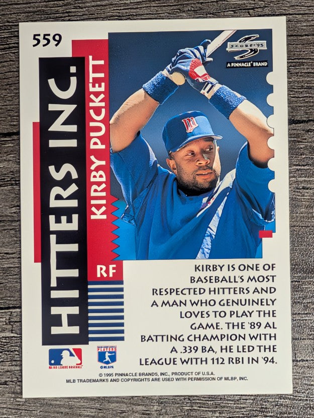 1995 Score #559 Kirby Puckett HIT