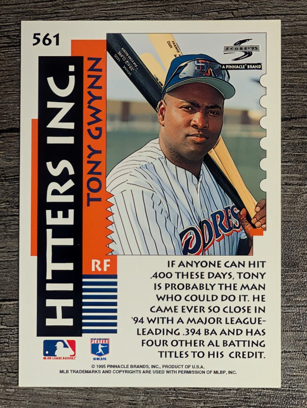 1995 Score #561 Tony Gwynn HIT