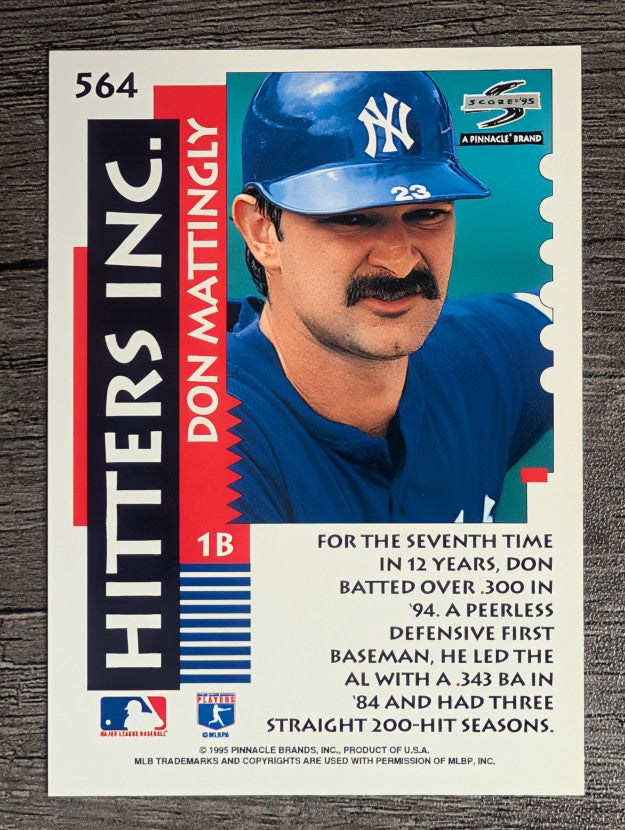 1995 Score #564 Don Mattingly HIT