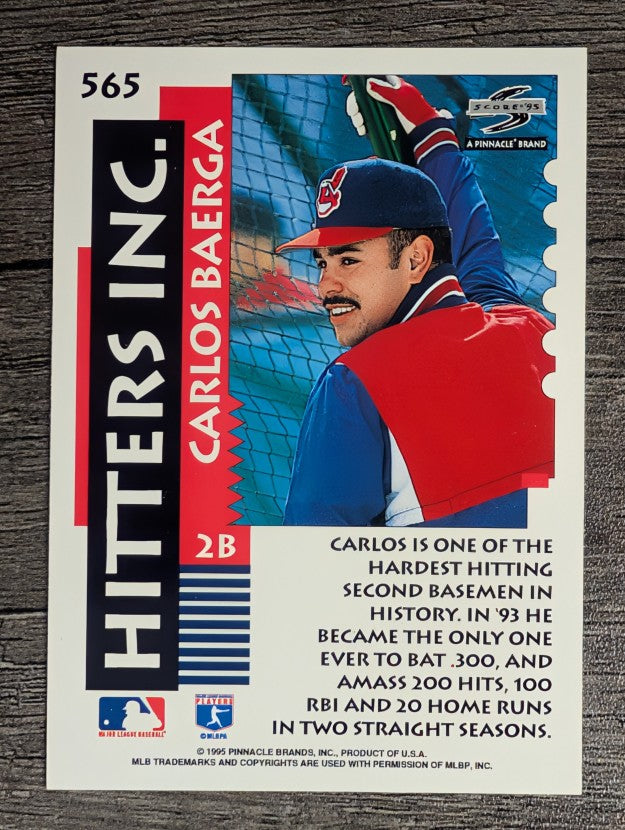 1995 Score #565 Carlos Baerga HIT