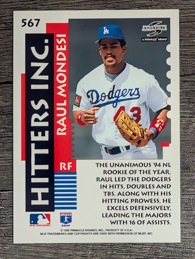 1995 Score #567 Raul Mondesi HIT