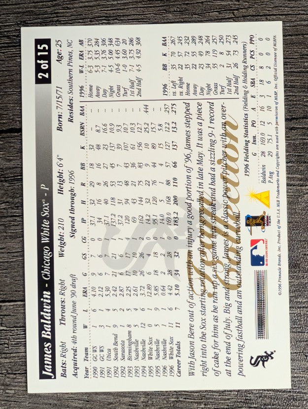 1997 White Sox Score #2 James Baldwin