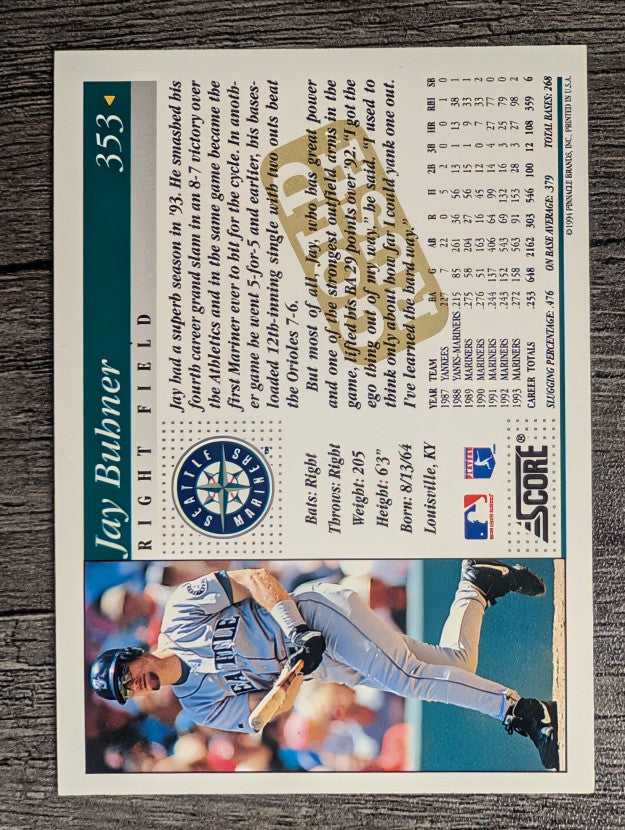 1994 Score Gold Rush #353 Jay Buhner