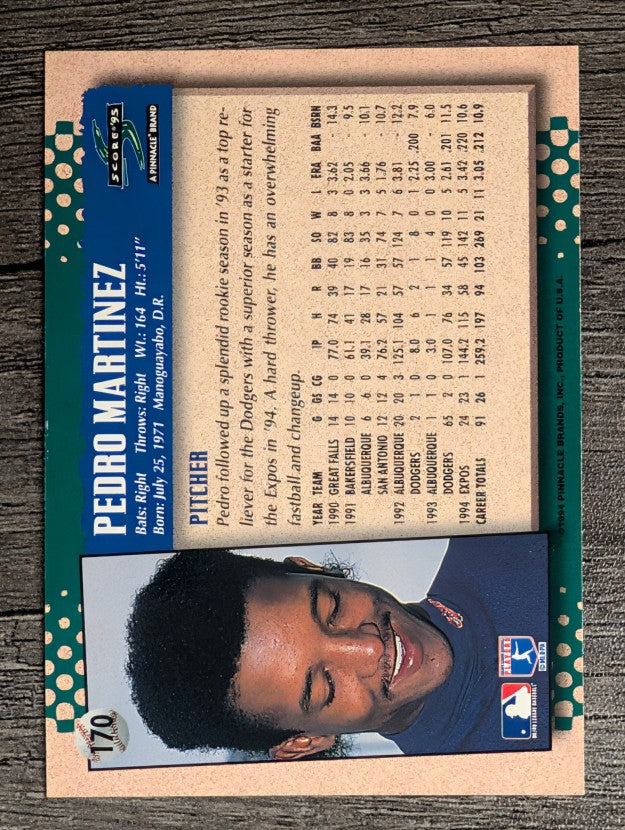 1995 Score #170 Pedro Martinez