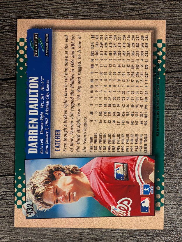 1995 Score #432 Darren Daulton
