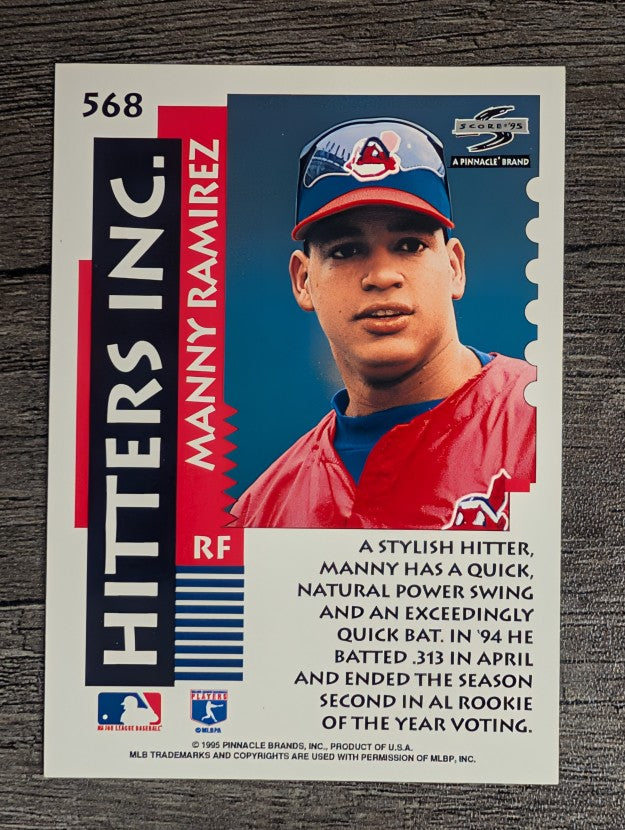 1995 Score #568 Manny Ramirez HIT
