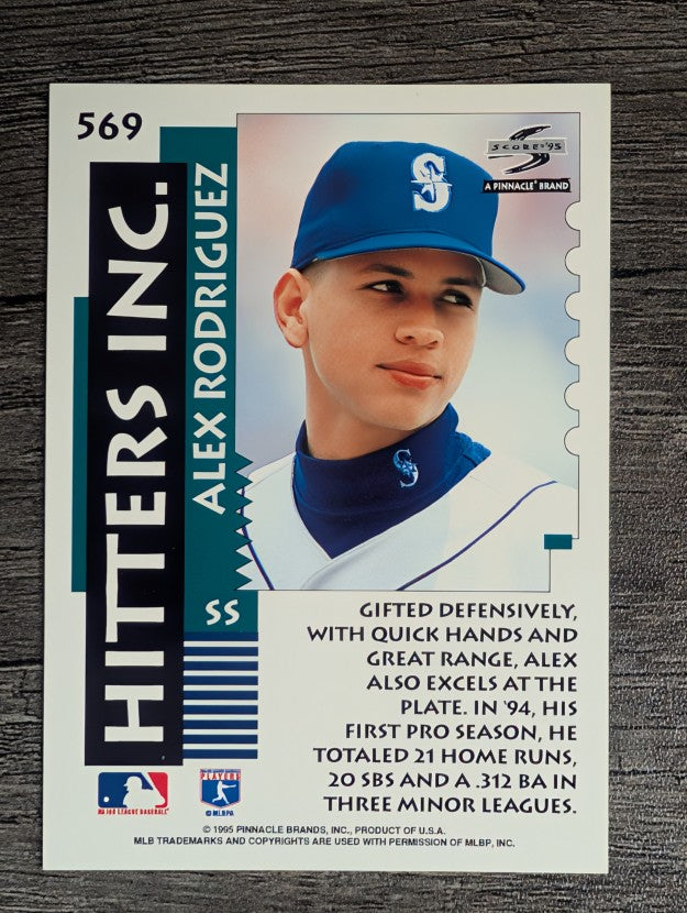 1995 Score #569 Alex Rodriguez HIT