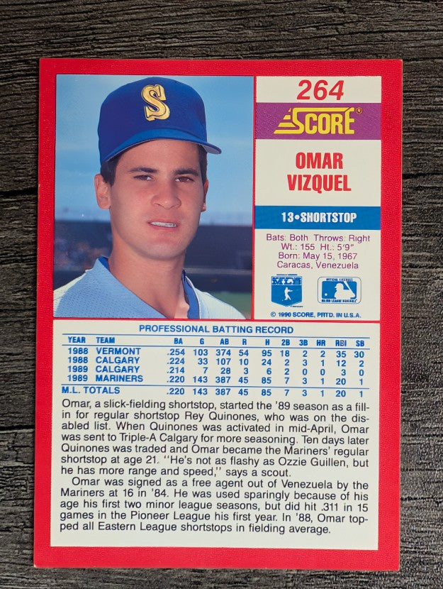 1990 Score #264 Omar Vizquel