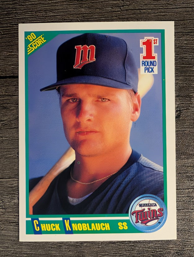 1990 Score #672 Chuck Knoblauch RC