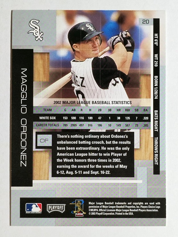 2003 Absolute Memorabilia #20 Magglio Ordonez