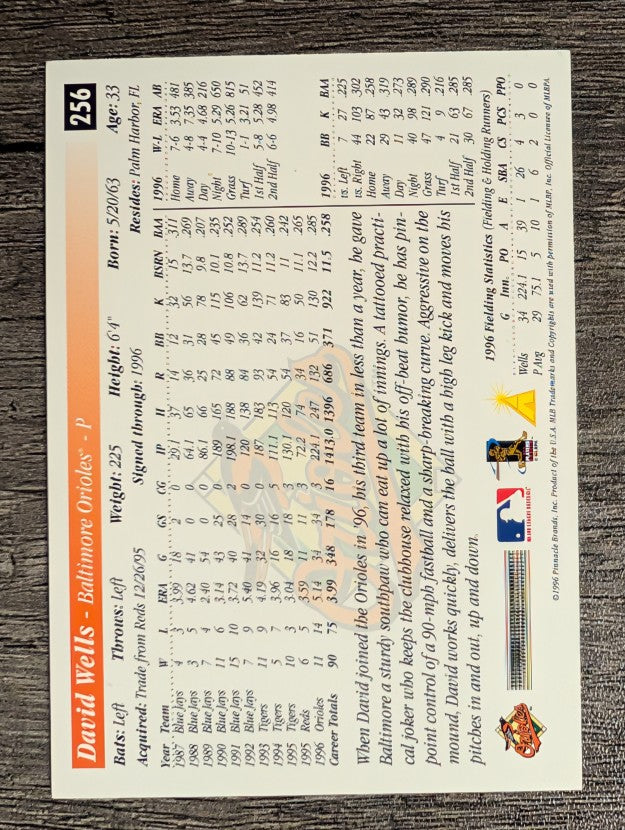 1997 Score #256 David Wells