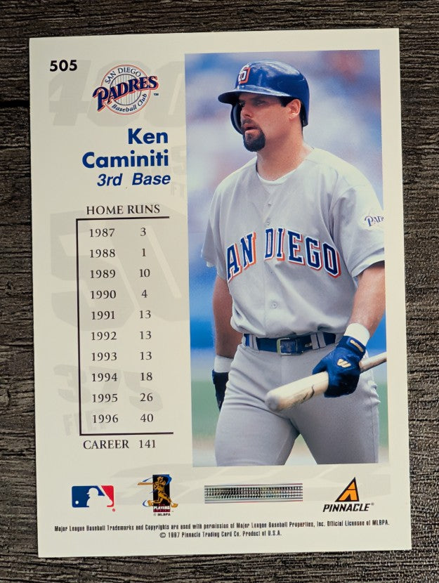 1997 Score #505 Ken Caminiti GY