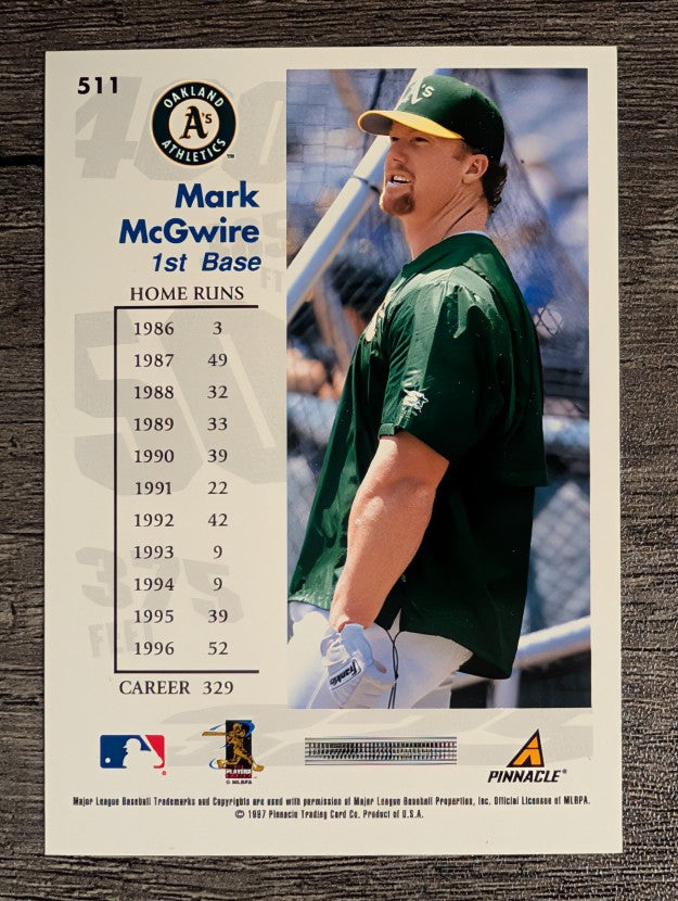 1997 Score #511 Mark McGwire GY