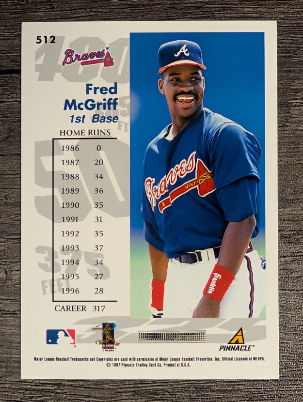 1997 Score #512 Fred McGriff GY