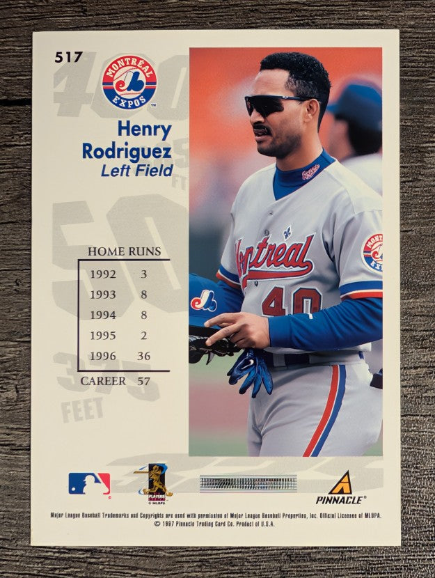 1997 Score #517 Henry Rodriguez GY