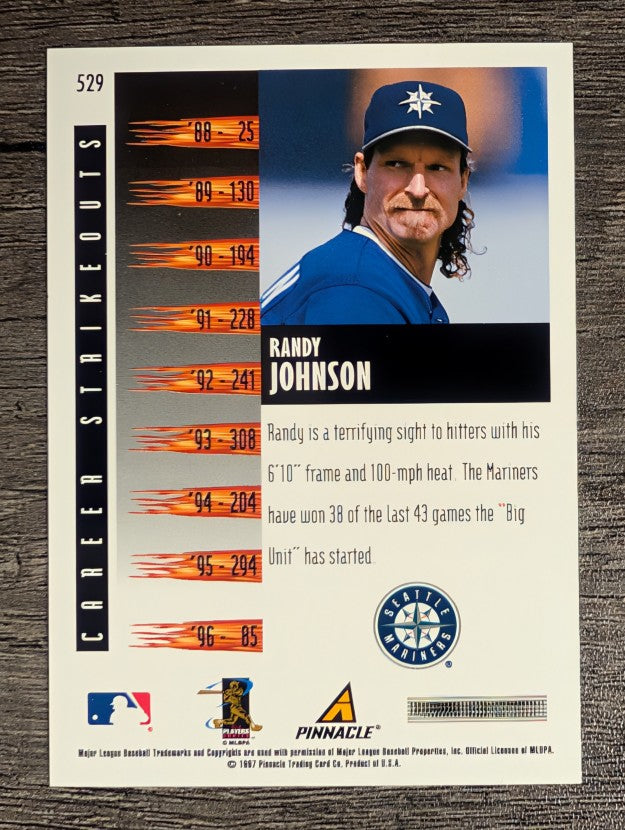 1997 Score #529 Randy Johnson RF