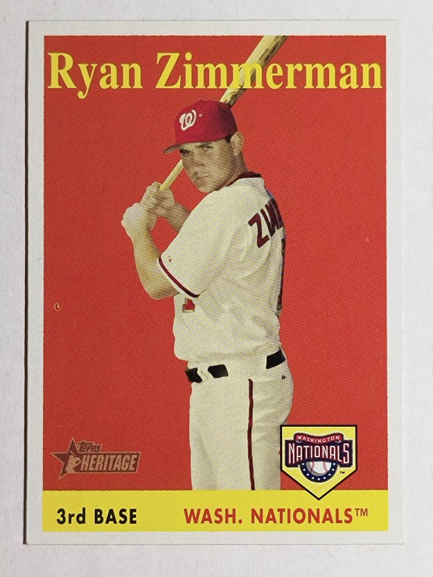 2007 Topps Heritage #98b Ryan Zimmerman YN