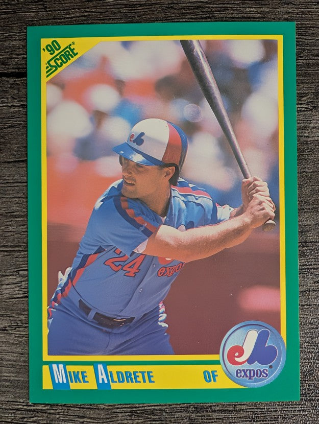 1990 Score #220B Mike Aldrete COR/24 on back