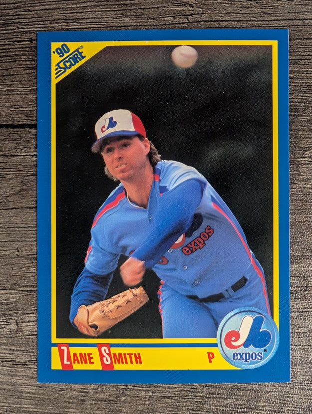 1990 Score #477A Zane Smith ERR/Career ERA .393