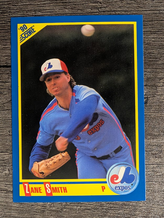 1990 Score #477B Zane Smith COR/career ERA 3.93