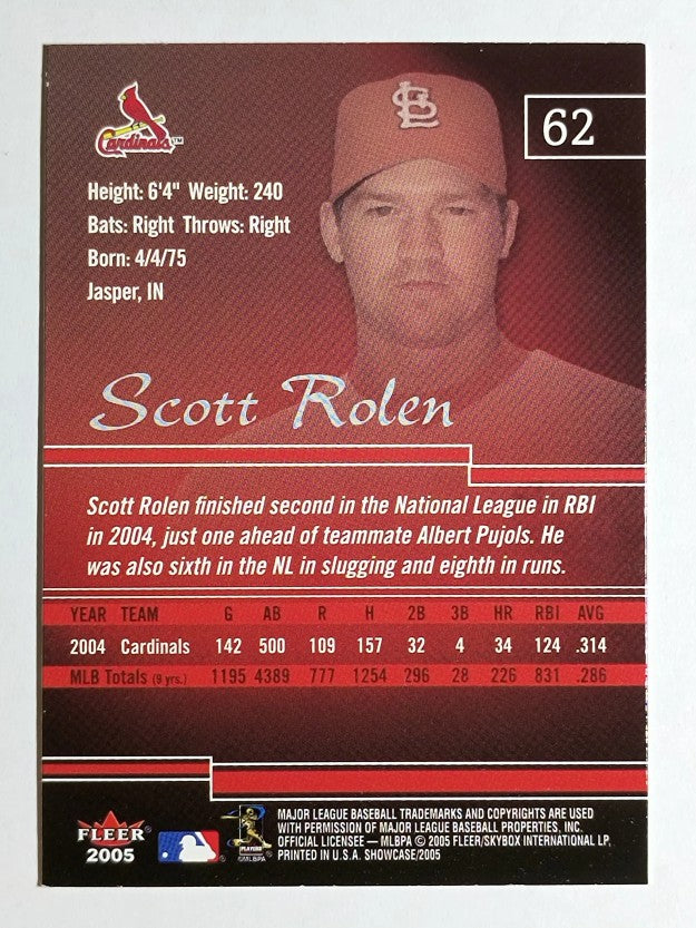 2005 Fleer Showcase #62 Scott Rolen