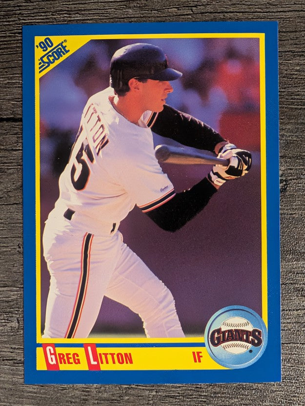 1990 Score #497 Greg Litton