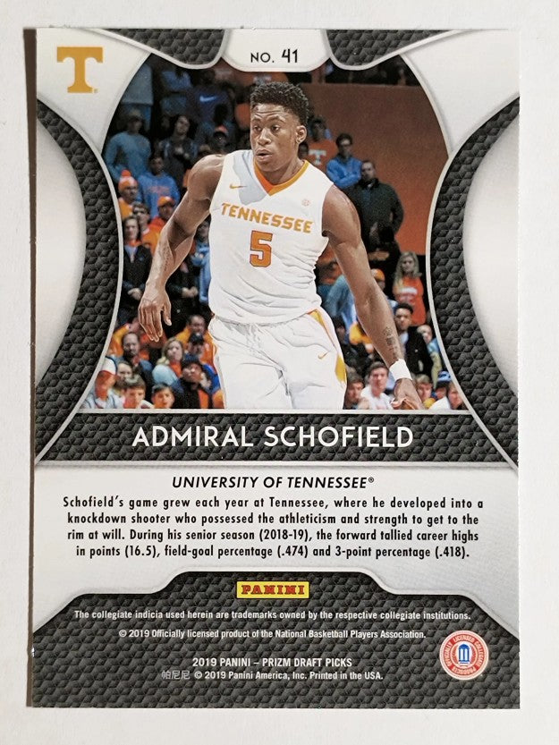 2019-20 Panini Prizm Draft Picks #41 Admiral Schofield