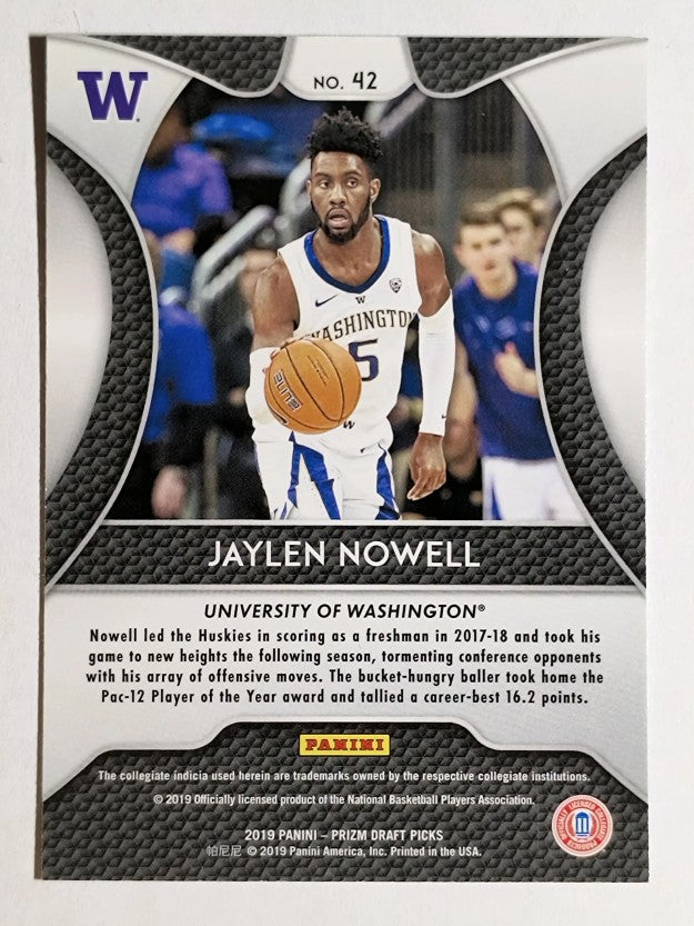 2019-20 Panini Prizm Draft Picks #42 Jaylen Nowell