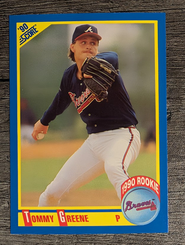 1990 Score #640 Tommy Greene RC