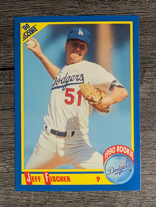 1990 Score #654 Jeff Fischer RC